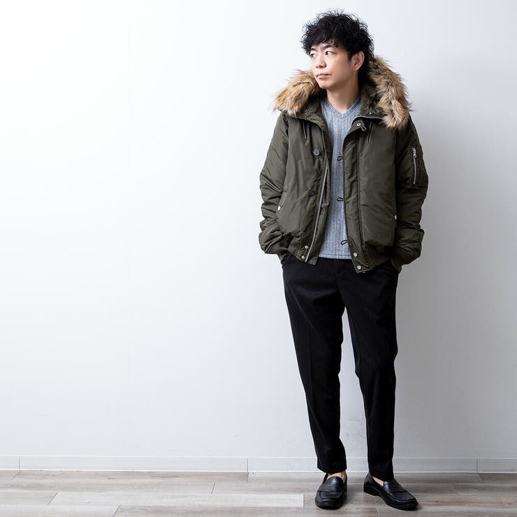 ミリタリージャケット メンズ N-2B ゆったり ミリタリー ジャケット | GENELESS | 詳細画像17 