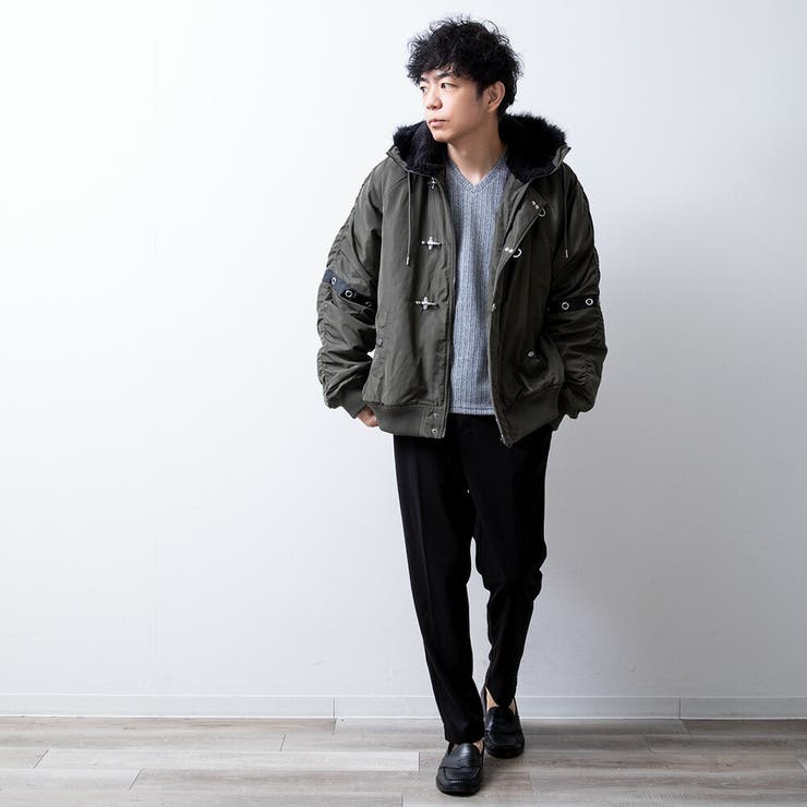 N2-B ミリタリージャケット メンズ ゆったり アイレットデザイン | GENELESS | 詳細画像14 