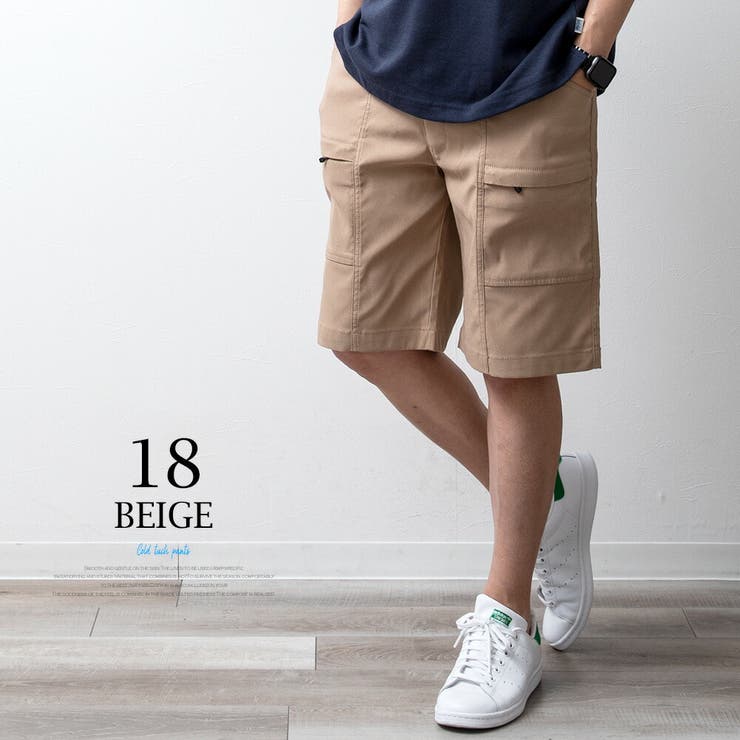 カーゴパンツ メンズ ハーフパンツ ショートパンツ 総柄