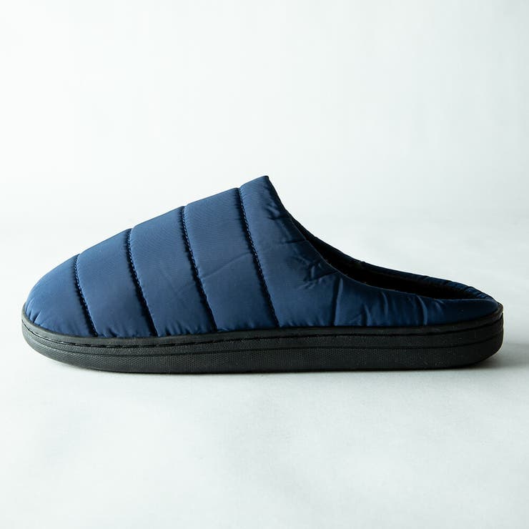 スリッパ メンズ 防寒 ルームシューズ 暖かい ダウン風 もこもこ スリッポン | GENELESS | 詳細画像18 