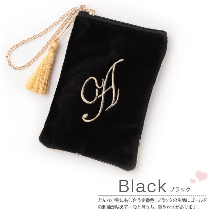 ポーチ イニシャルポーチ タッセル付き 品番 Zy Girl ガール のレディースファッション通販 Shoplist ショップリスト