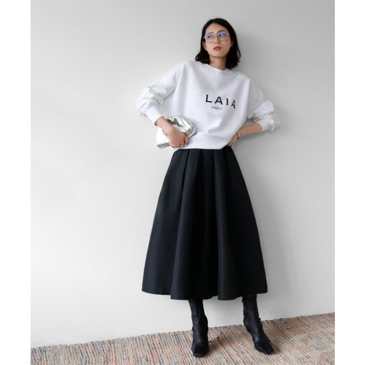 新品未使用！一点もの♡ パールピーズ ロングスカート ホワイト