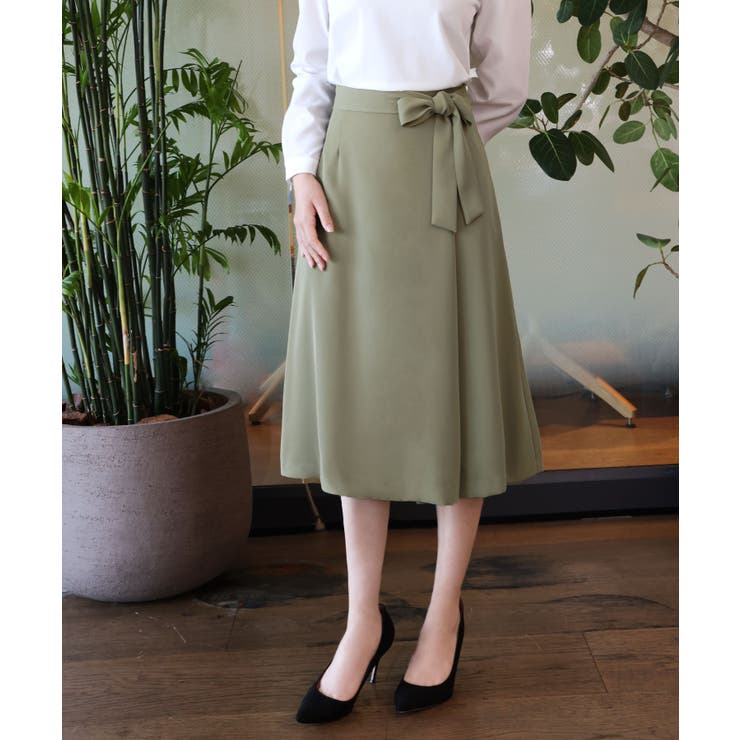 スカート ひざ丈 ミモレ丈