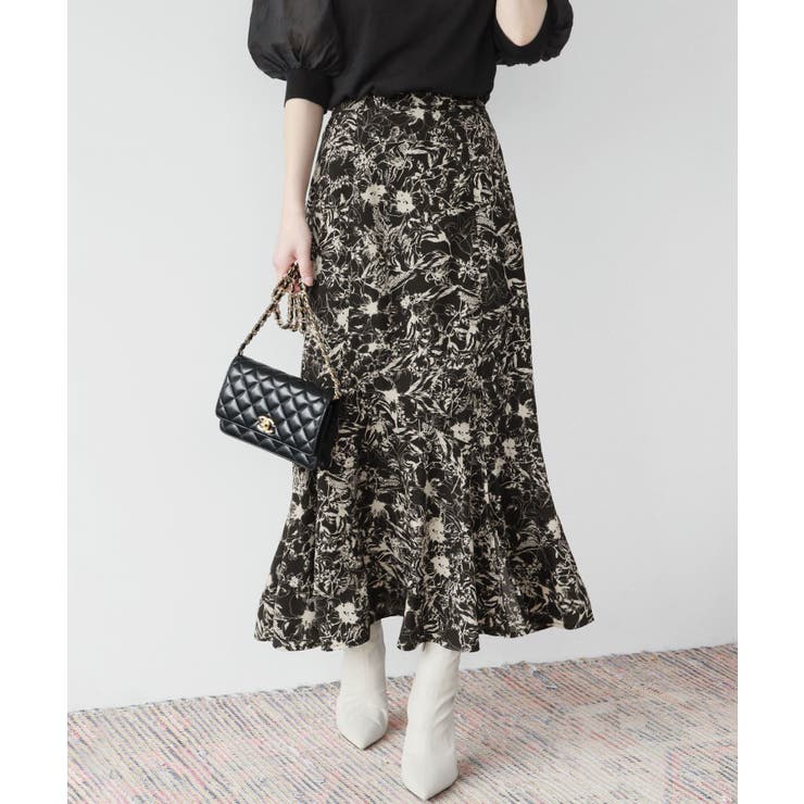 ブラック | スカート ロング ミモレ丈 | GIRL