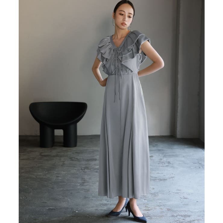 ブルー | パーティードレス 大きいサイズ ロング | GIRL