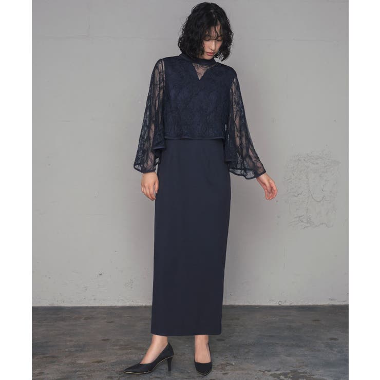 ネイビー | パーティードレス 結婚式 ワンピース | GIRL