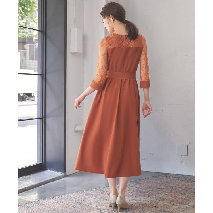Fashion Letter ドレス クロスベルトバックプリーツ結婚式