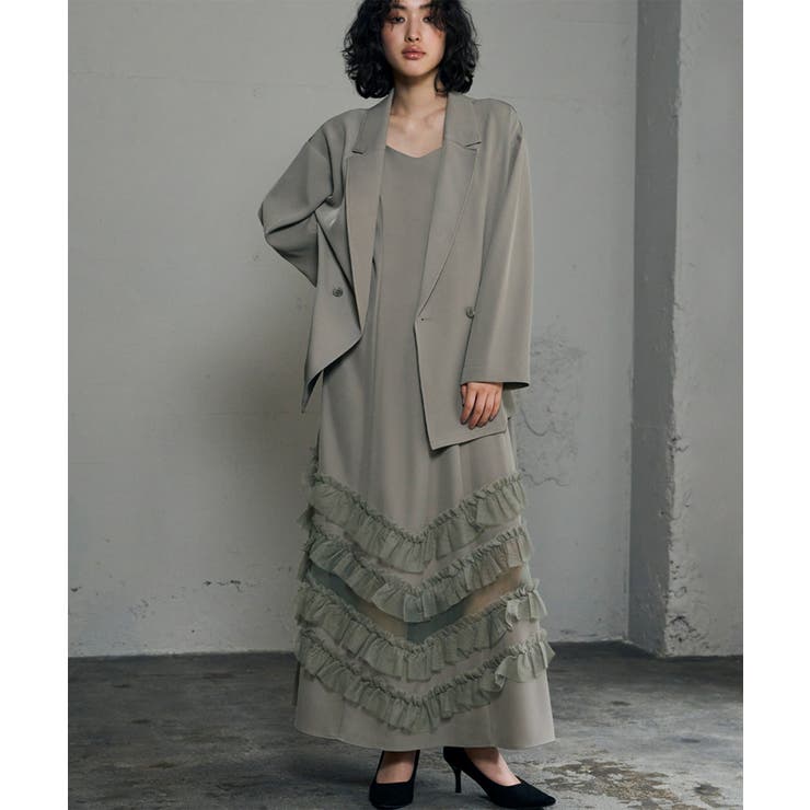 グレージュ | パーティードレス 結婚式 ワンピースドレス | GIRL