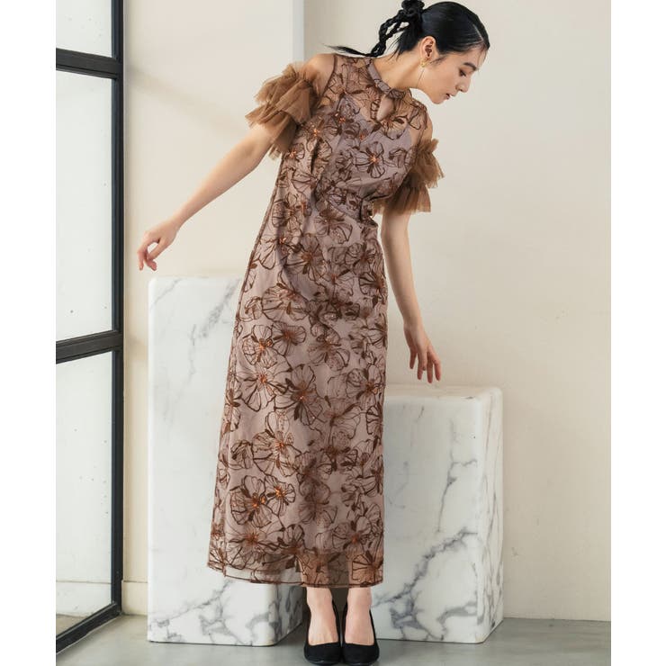 ブラウン | パーティードレス 結婚式 ドレス | GIRL