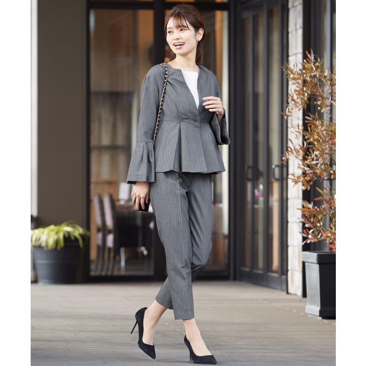 M204/GIVENCHY セットアップ スーツ ストライプ グレー | ajmalstud.com