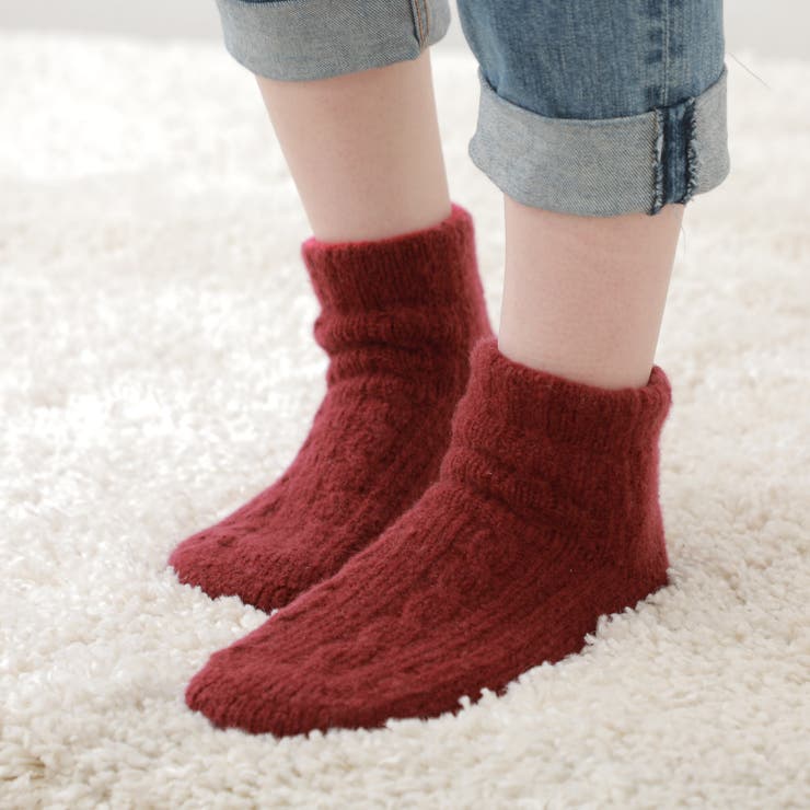 てぶくろ屋さんがつくった「プレミアム糸使用あったかルームシューズ」全4色 暖かい… | GlovesDEPO | 詳細画像2 