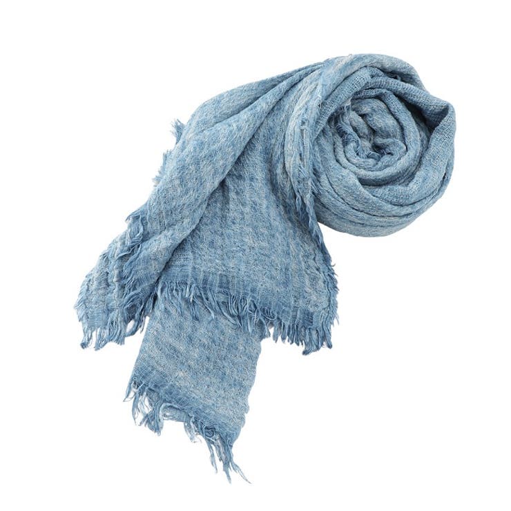 大判タイプなので首回りだけでなく肩口までゆったりガード♪シワ加工大判スカーフ 4… | GlovesDEPO | 詳細画像9 