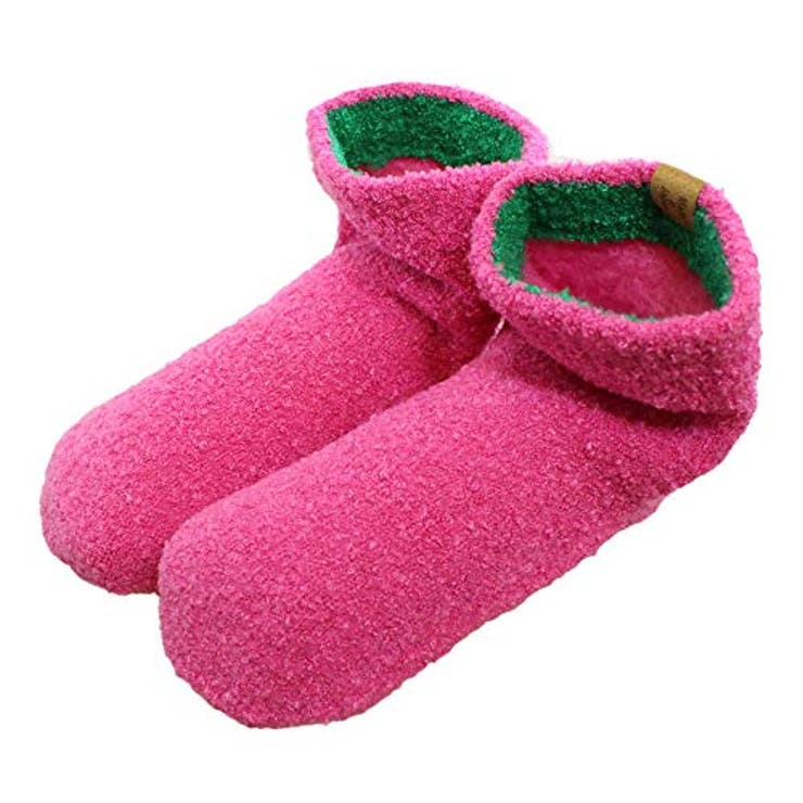 ピンク | てぶくろ屋さんがつくった「モコモコ先丸ソックス ゆったり派シングル ショートタイ… | GlovesDEPO