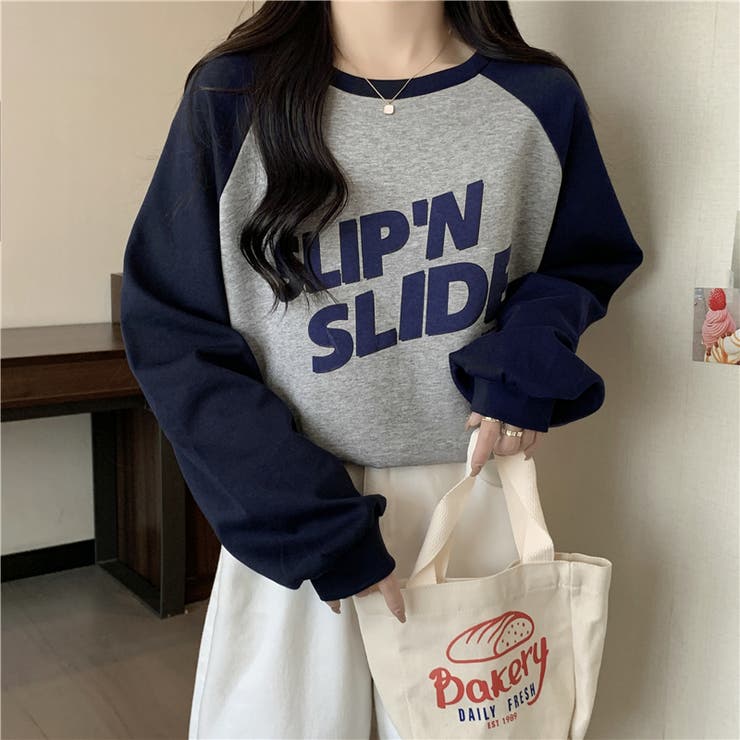 フロントプリントバイカラーロングTシャツ 10070 | G&L Style | 詳細画像4 