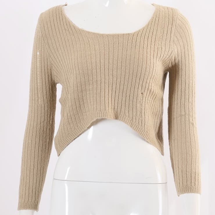 ダメージ加工リブニットトップス 10081 | G&L Style | 詳細画像8 