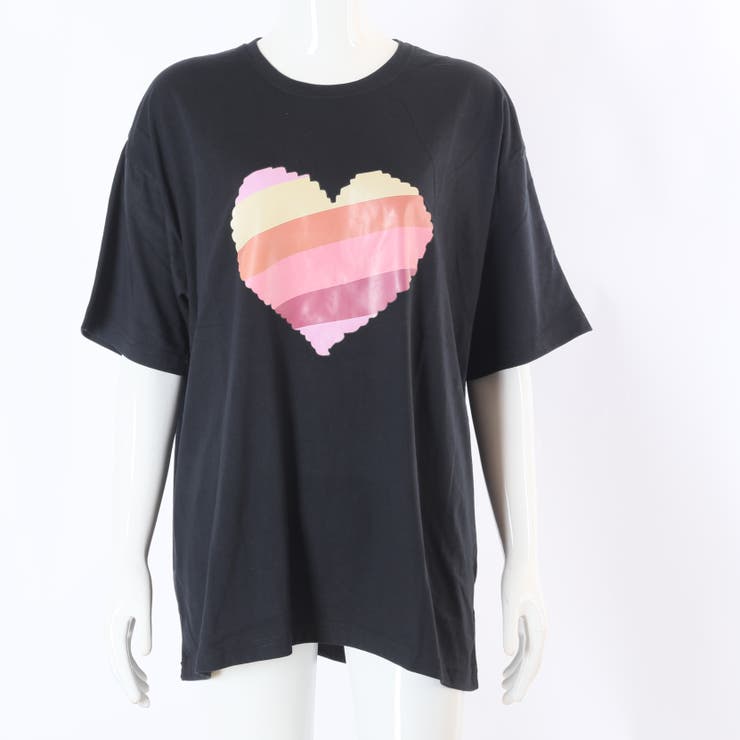 カラフルハートプリント半袖Tシャツ 10189[品番：XB000010464]｜G&L  