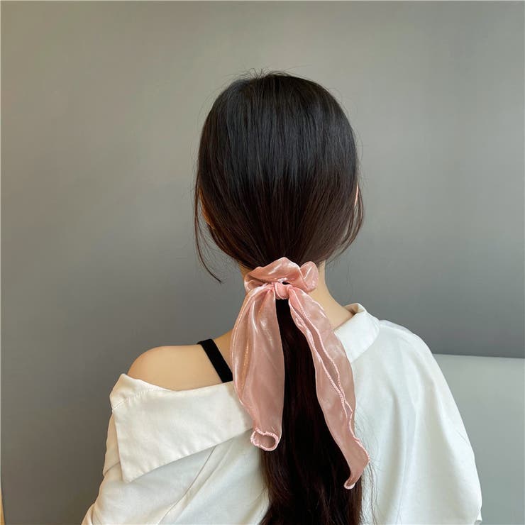 ピンク | 光沢リボンシュシュ 10198 | G&L Style