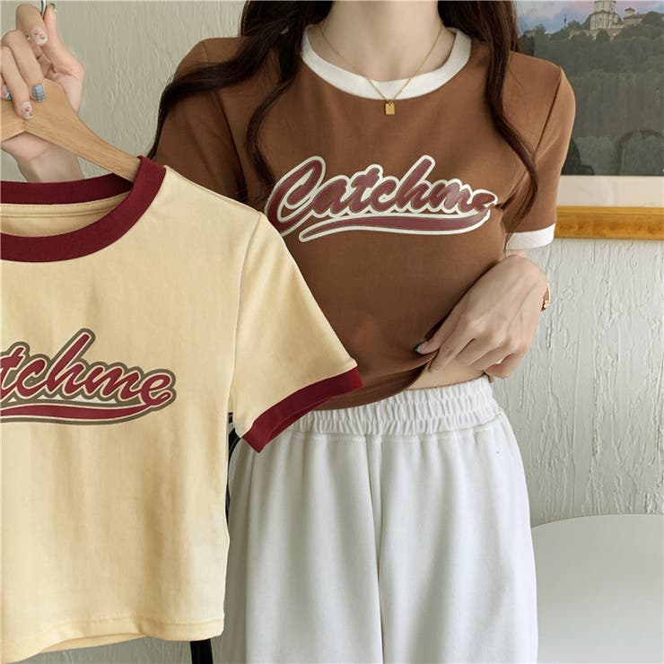 バイカラープリント半袖Tシャツ 10328[品番：XB000010593]｜G&L Style 