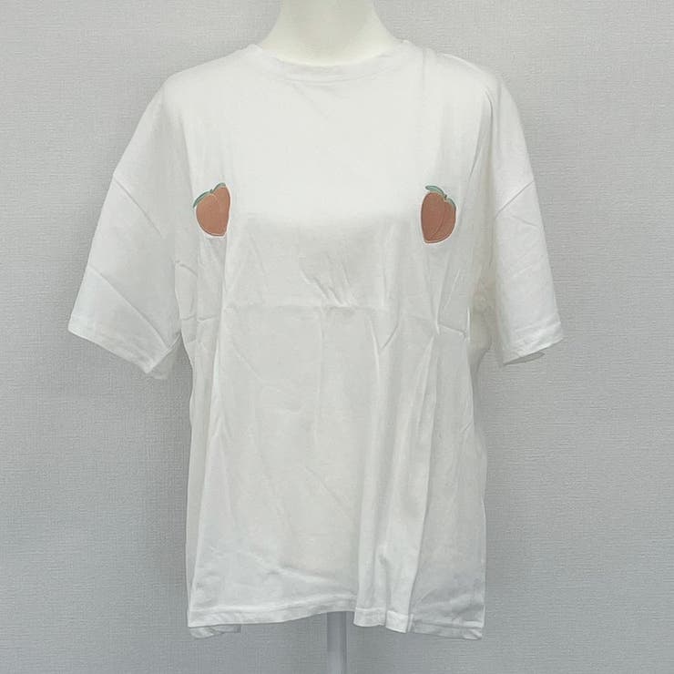 ピーチ刺繍 半袖Tシャツ 10336 | G&L Style | 詳細画像13 