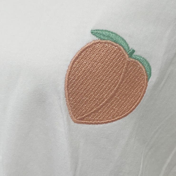 ピーチ刺繍 半袖Tシャツ 10336 | G&L Style | 詳細画像16 