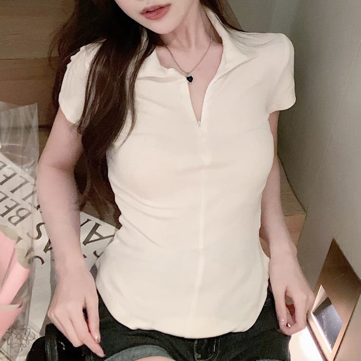 フロントジップラウンドTシャツ 10351 | G&L Style | 詳細画像3 