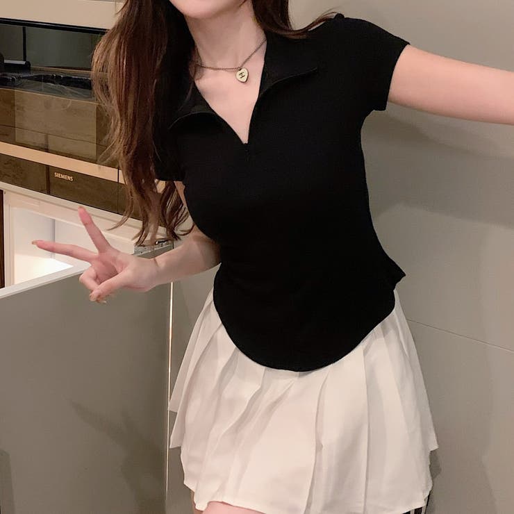 フロントジップラウンドTシャツ 10351 | G&L Style | 詳細画像7 