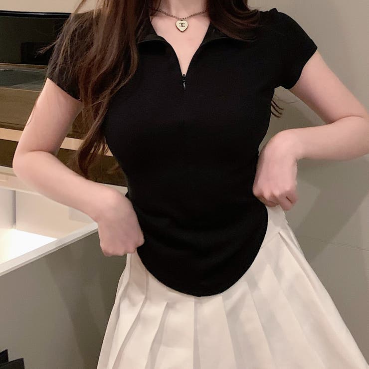 フロントジップラウンドTシャツ 10351 | G&L Style | 詳細画像8 