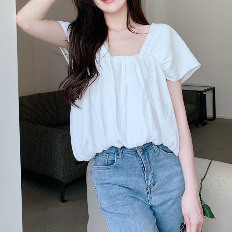 バックオープンスクエアネックボリュームトップス 10356 | G&L Style | 詳細画像6