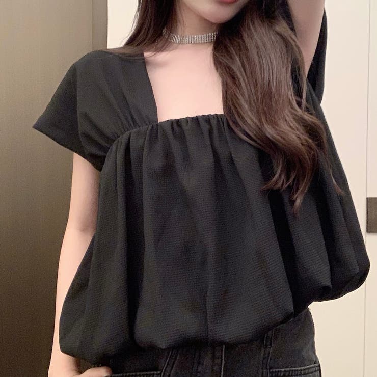 バックオープンスクエアネックボリュームトップス 10356 | G&L Style | 詳細画像9