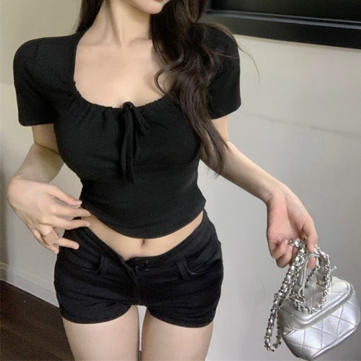 フロントリボンリブ半袖Tシャツ 10358 | G&L Style | 詳細画像10 