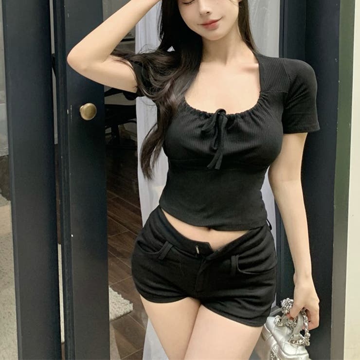 フロントリボンリブ半袖Tシャツ 10358 | G&L Style | 詳細画像8 