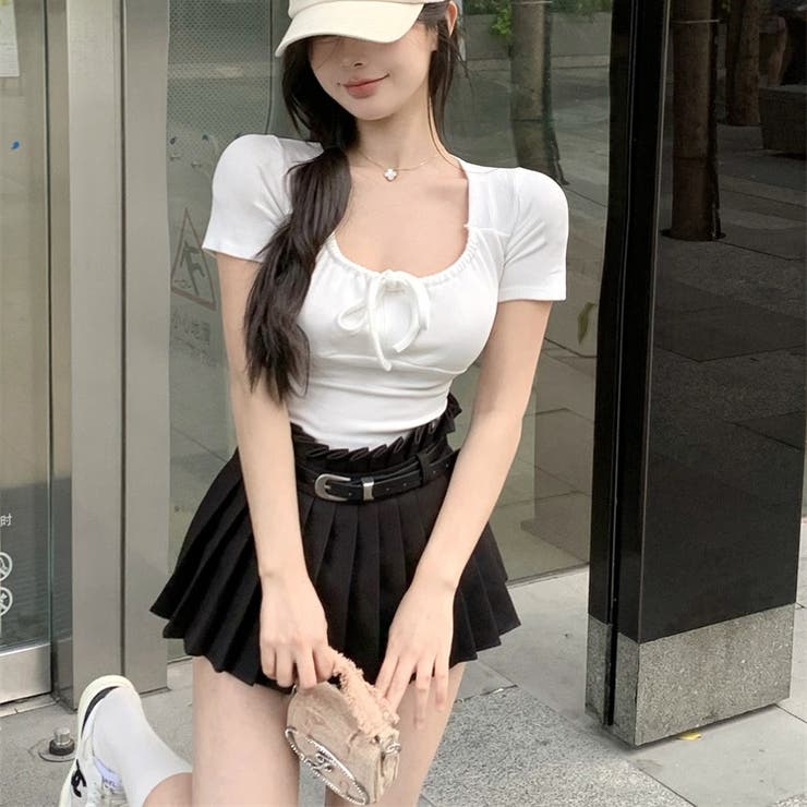 フロントリボンリブ半袖Tシャツ 10358 | G&L Style | 詳細画像6 