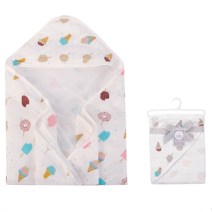 フード付き おくるみ バスタオル 6850 品番 Xb Amiyo アミヨ のキッズファッション通販 Shoplist ショップリスト