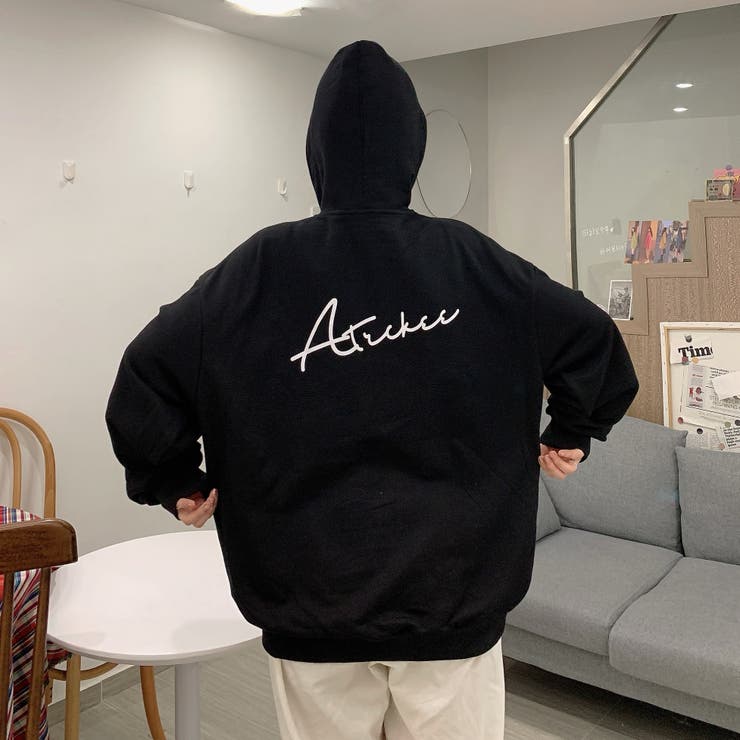 レタリング 薄手 ジップパーカー 7981 | G&L Style | 詳細画像8 