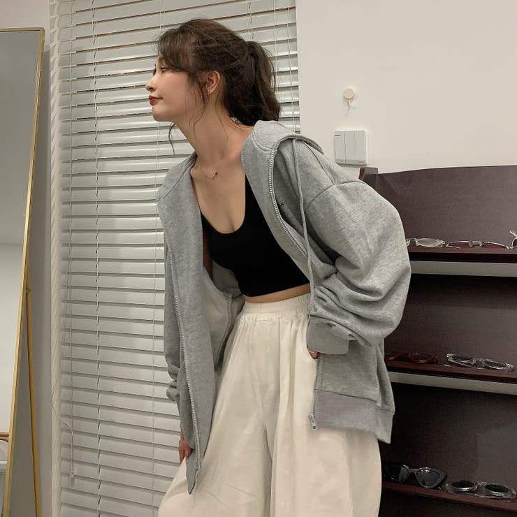 レタリング 薄手 ジップパーカー 7981 | G&L Style | 詳細画像12 