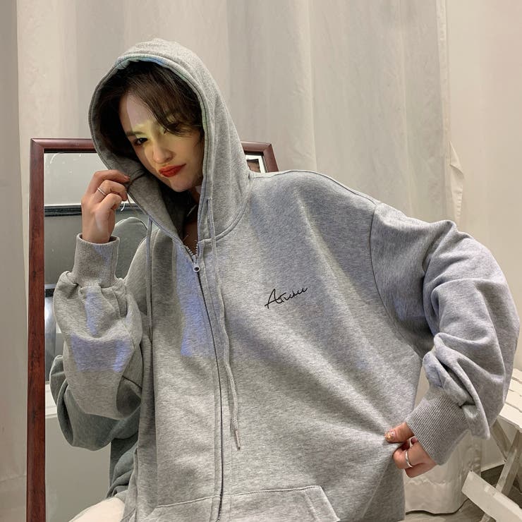 レタリング 薄手 ジップパーカー 7981 | G&L Style | 詳細画像13 