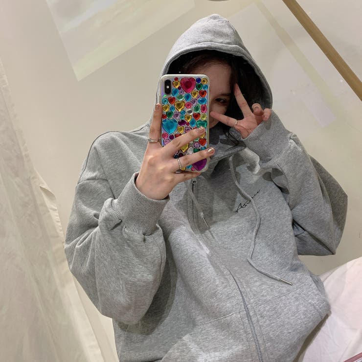 レタリング 薄手 ジップパーカー 7981 | G&L Style | 詳細画像14 