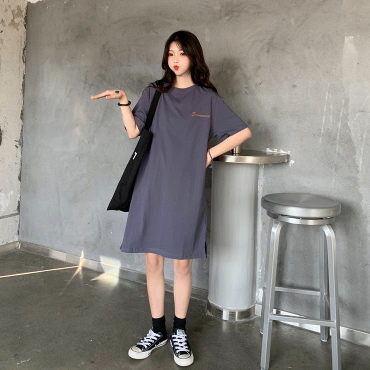 レタリング Tシャツワンピース 30 品番 Xb G L Style ジーアンドエルスタイル のレディースファッション通販 Shoplist ショップリスト