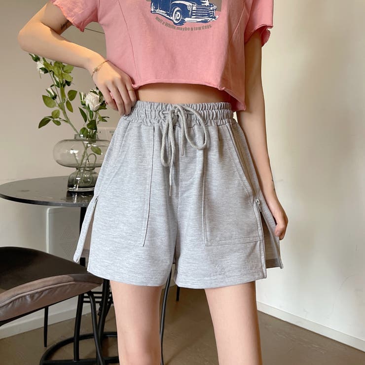 サイドジップ ショートパンツ 8296[品番：XB000008638]｜G&L