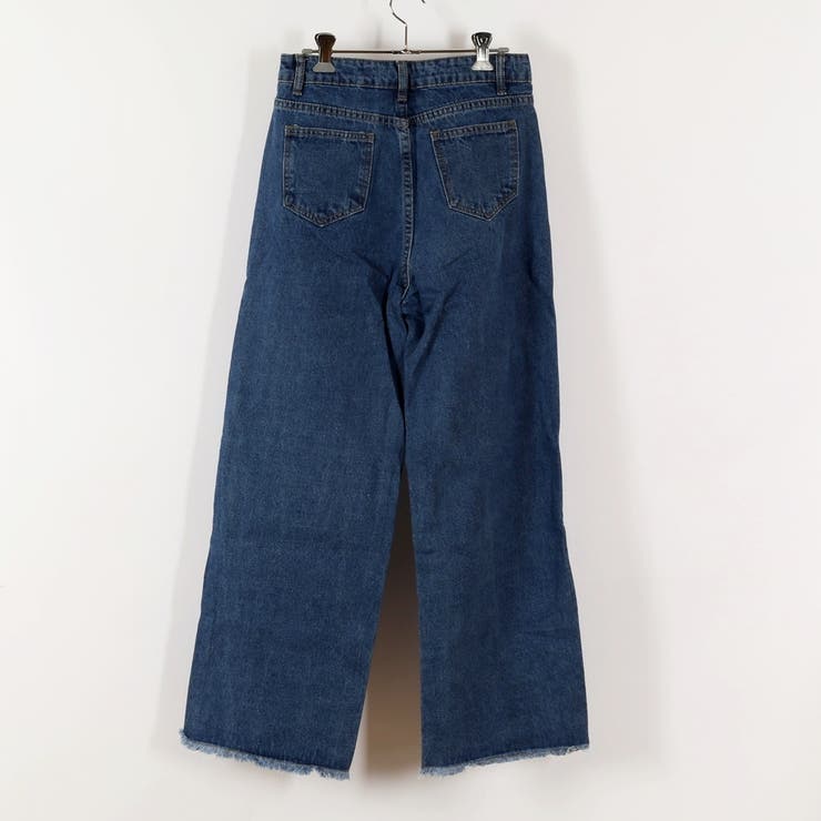 フリンジワイドデニムパンツ 8798[品番：XB000009201]｜G&L