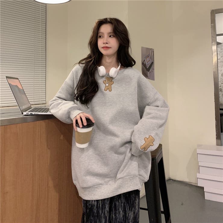 裏起毛くまさんトレーナー 05 品番 Xb G L Style ジーアンドエルスタイル のレディースファッション通販 Shoplist ショップリスト