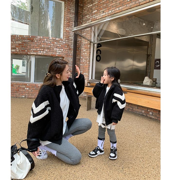 バイカラージップボアジャケット 8909[品番：XB000009281]｜Amiyo