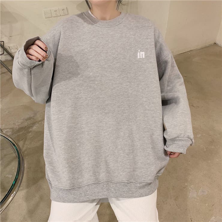 ワンポイント刺繍裏起毛トレーナー 8917[品番：XB000009312]｜G&L