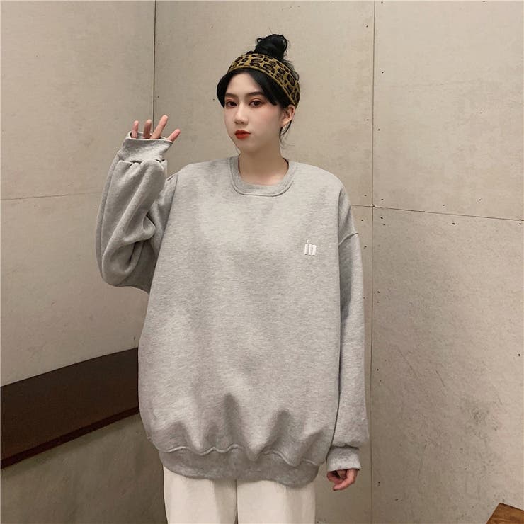 ワンポイント刺繍裏起毛トレーナー 8917[品番：XB000009312]｜G&L