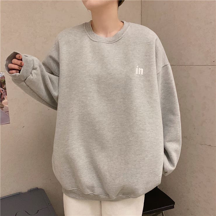 ワンポイント刺繍裏起毛トレーナー 8917[品番：XB000009312]｜G&L