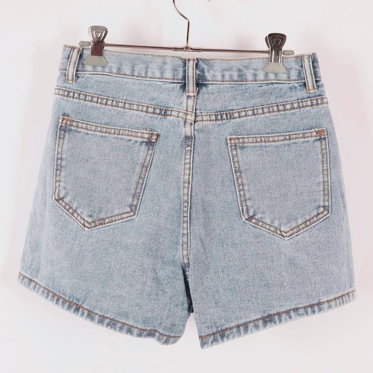 ハイウエストデニムショートパンツ 9079[品番：XB000009491