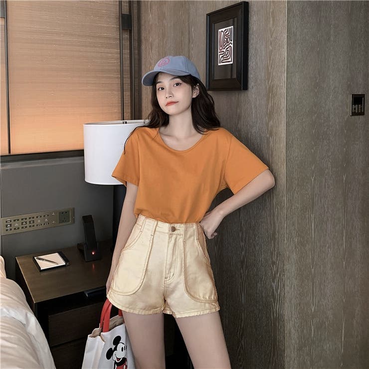 ワイドポケットデニムショートパンツ 9154[品番：XB000009560