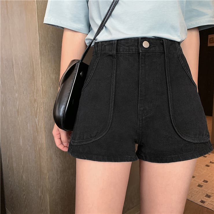 ワイドポケットデニムショートパンツ 9154[品番：XB000009560