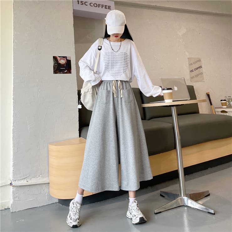 ウエストゴムガウチョパンツ 9158[品番：XB000009471]｜G&L