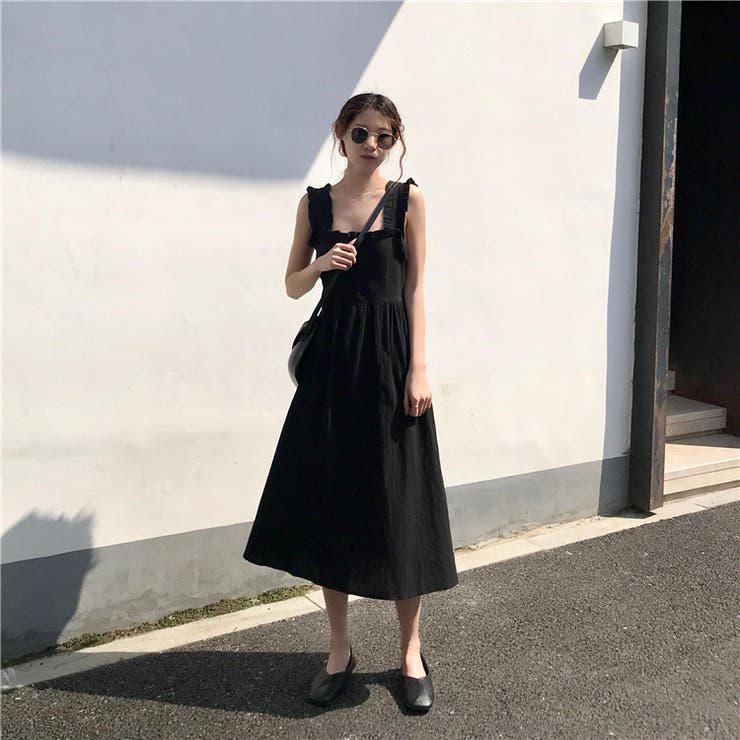 ノースリーブフリルワンピース 9241[品番：XB000009824]｜G&L